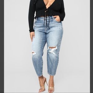 Fashion Nova High Rise Mom Jeans